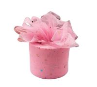 SkyjOy Tulle 6cm 25Yards Tulle Rolls Glitter Powder Sequin Mesh Ribbon Fai da Te Bambina Fiocco for Capelli Pompon for Gonna Tutu Sacchetto Regalo Decorazione(Light Pink)