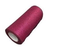 SkyjOy Tulle Rotolo di Tulle Glitterato, Rete Bianca, Decorazione for Matrimonio, Tessuto, Argento, Decorazioni Natalizie, Anche for Feste, 6 "x 25 Iarde(D19)