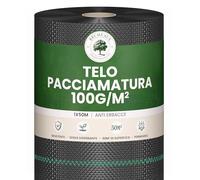SKYLANTERN Telo Pacciamatura 100g/m² - Telo Anti Erbacce 50m x 1m (50m²) per Orto e Giardino - Geotessile Nero Resistente UV Permeabile all'Acqua - Ideale per Potager