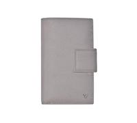 skyle Portafoglio Bi-Fold in Vera Pelle per Donna, con Protezione RFID, 10 Slot per Carte, Finestra per documento di identità, Scomparto per Contanti e Monete, Design Italiano (Taupe)