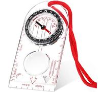 Skylety Bussola di Navigazione Bussola Orienteering Bussola Boy Scout Bussola Escursionistica con Declinazione Regolabile per Mappe, Navigazione, Orienteering e Sopravvivenza (11,5 x 5,5 cm)