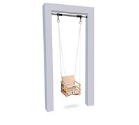Skyline Altalena in Legno da Giardino per Bambini Bimbi da Interno Albero 1 Anno Oball Seduta 4 in 1 Seggiolino Arrampicata Gioco naturale e beige