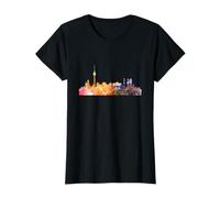 Skyline Berlin - Capitale della Germania, effetto Watercolor Maglietta