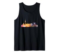 Skyline Berlino Germania Capitale Acquerello Look Canotta