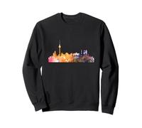 Skyline Berlino Germania Capitale Acquerello Look Felpa
