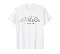 Skyline Dell'Inghilterra Torre-Ponte Capitale: Londra Maglietta
