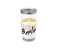 Skyline di Berlino Germania Vintage Sunset I Love Berlin Bicchiere termico in acciaio inox doppia parete