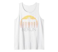 Skyline di Berlino Germania Vintage Sunset I Love Berlin Canotta