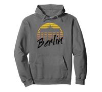 Skyline di Berlino Germania Vintage Sunset I Love Berlin Felpa con Cappuccio