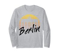 Skyline di Berlino Germania Vintage Sunset I Love Berlin Maglia a Manica