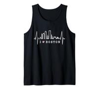 Skyline di Boston Skyline Battito del Coure Stati Uniti Canotta