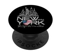 Skyline di New York NYC 1664, La città che non dorme mai PopSockets PopGrip Adesivo