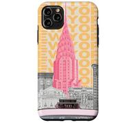 Skyline di New York, NYC, arte preppy retrò Custodia per iPhone 11 Pro Max