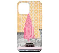 Skyline di New York, NYC, arte preppy retrò Custodia per iPhone 12 Pro Max