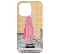 Skyline di New York, NYC, arte preppy retrò Custodia per iPhone 14 Pro Max