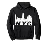 Skyline di New York (One World Trade Center & Downtown Manhattan) Felpa con Cappuccio