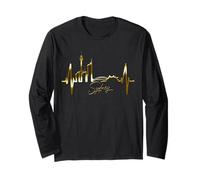 Skyline di Sydney Battito del Cuore Australia Aussie Love Maglia a Manica