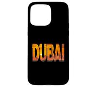 skyline dubai, burj, khalifa, grattacielo, dentro, lettere grassetto Custodia per iPhone 15 Pro Max