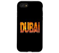 skyline dubai, burj, khalifa, grattacielo, dentro, lettere grassetto Custodia per iPhone SE (2020) / 7/8