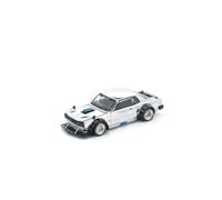 Skyline Gt-R V8 Drift Hakoska Argento Cromo 1/64 Miniatura Auto Japan Ufficiale