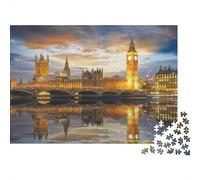 Skyline Londra crepuscolo_1 Puzzle 1000 Pezzi In puzzle in Cartone Premium, Un Gioco Di Puzzle Per Disintossicazione Digitale, Ideale Per Giochi Di Puzzle Da Viaggio, Serata Giochi 38x26cm/1000pcs