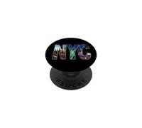 skyline NYC, centro, manhattan, New York, città PopSockets PopGrip Adesivo