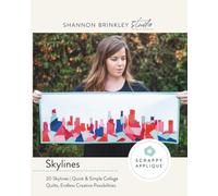 Skylines - Scrappy Applique Pattern Book: 20 Skylines | Quick & Simple Collage Quilts, Endless Creative Possibilities