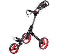 SkyMax Golf CUBE 3 Carrello pieghevole pieghevole a spinta Carrello design compatto - Carbone/Rosso