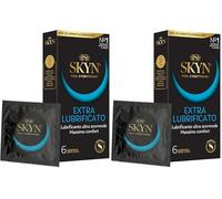 SKYN Elite Extra Lub - Preservativi Senza Lattice in Poliisoprene - Ultra Sottili e Extra Lubrificati, 6 Pezzi (Confezione da 2)