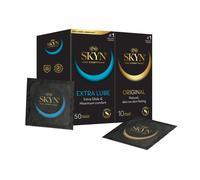 SKYN Extra Lube (50 Pezzi) & Original (10 Pezzi) Skynfeel Preservativi senza