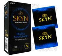 Skyn EXTRA LUBRICATED Profilattici senza Lattice Polyisoprene Sensibile Box D 10