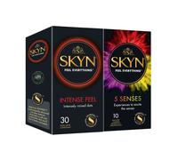 Skyn Intense Feel & 5 Senses (30 x Intense Feel & 10 x 5 Senses) Preservativi