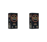 SKYN Large (10 pezzi) preservativi di taglia grande 100% senza lattice, compatibile con i nostri lubrificanti (Confezione da 2)