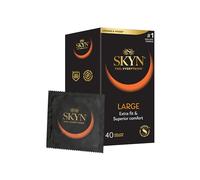 SKYN Large (40 Pezzi) | Skynfeel Preservativi senza lattice per uomo, preservativi extra large, preservativi XL, preservativi sottili, forma dritta liscia, larghezza 56 mm