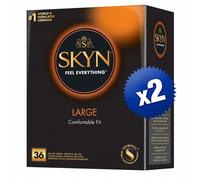 SKYN® LARGE Preservativi COMODI Senza Lattice ANALLERGICI 72 Profilattici
