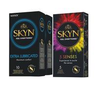 SKYN Preservativi ANALLERGICI 20 EXTRA LUBE + 5 Five Senses