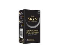 SKYN Unknown Pleasures Plus - Preservativi Senza Lattice in Poliisoprene - Compatibili con Lubrificanti, 14 Pezzi