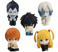 Skynomad Set di 5 statuette di Death Note, anime da 5 cm, da collezione, per scrivania, auto, regali per i fan di Death Note (set da 5 pezzi)