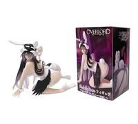 Skynomad Statuette anime Overlord Albedo, statue da collezione in PVC, varianti di outfit Albedo in Bunny per fan di Overlord Anime Manga e Otaku Display (vestito da coniglietto bianco, 13 cm)