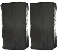Skyour 2 coperture per altoparlanti da interni ed esterni, impermeabili, impermeabili, per patio, Bluetooth, mini altoparlanti, protezione antipolvere (2 pezzi, nero)