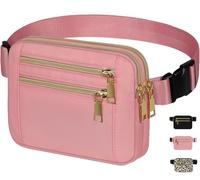 Skyour Marsupio marsupio da uomo e donna, alla moda, impermeabile, regolabile, per allenamento, escursionismo, corsa, viaggi, rosa, M: 7.4x5.7x1.5in, casual