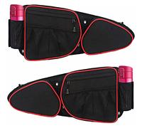 Skyour UTV - Set di 2 borse laterali per porta laterale Polaris RZR, Skyour UTV porta anteriore laterale di ricambio per UTV Polaris RZR XP Turbo S 1000 S900 (rosso)