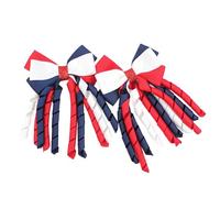 SkyPOOU 1 paio di fermagli per capelli con fiocco per bambini, per feste e occasioni speciali. Colore: 8 x 12 cm