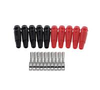 SkyPOOU 10 pezzi 32A 4mm Spina a banana ad alta corrente isolata avvolta impilabile connettore S connettore copertura protezione spina adattatore presa cavo coassiale saldatura pannello paratia O