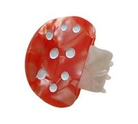 SkyPOOU Artiglio per capelli acetico per adolescenti e donne piccolo a fungo clip per capelli pinze per capelli strumento per lo styling dei capelli coda di cavallo decorazione dei capelli. Rossore.