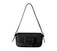 SkyPOOU Borsa Laterale A Spalla Per Le Donne Inverno Primavera Piccola Cuoio DELL'UNITÀ di elaborazione Ascella Moda Ascella Borse, Nero , One Size