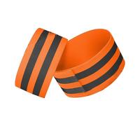 SkyPOOU Cinghie riflettenti alla caviglia a rilascio rapido per la notte e comode cinghie riflettenti per ciclismo portatili