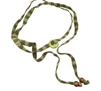 SkyPOOU Collana girocollo in corda di cotone con dopamina a righe colorate fatte a mano per le donne gioielli alla moda sensibili sulla pelle