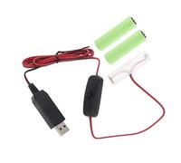 SkyPOOU Convertitore di alimentazione USB DC-Buck Batteria Tipo C a 4.5V LR6/AM3/AA Batteria Sostituire 3PCS Batterie