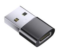 SkyPOOU Convertitore portatile Adattatore da USB a C Trasferimento dati Adattatore di ricarica rapida Maschio a Type-C Femmina Convertitore Connettori USB